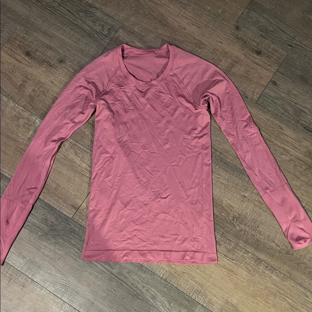 Lululemon Athletica Dusty Rose Long Sleeve Top